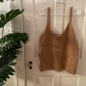 Women's Tan Knit Tank old navy